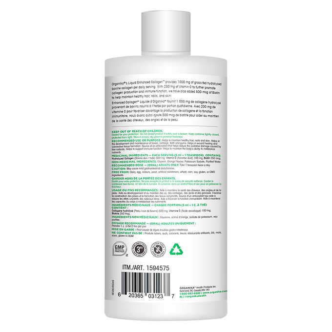 Organika Liquid Collagen 850ML