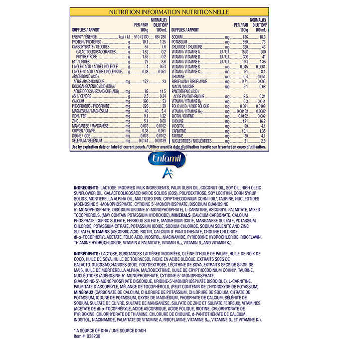 Enfamil A+ Infant Formula, 765 g, 2-pack
