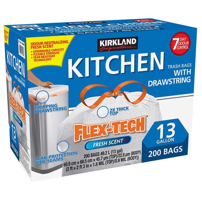 Kirkland Signature Scented Drawstring Kitchen Bags Pack of 200