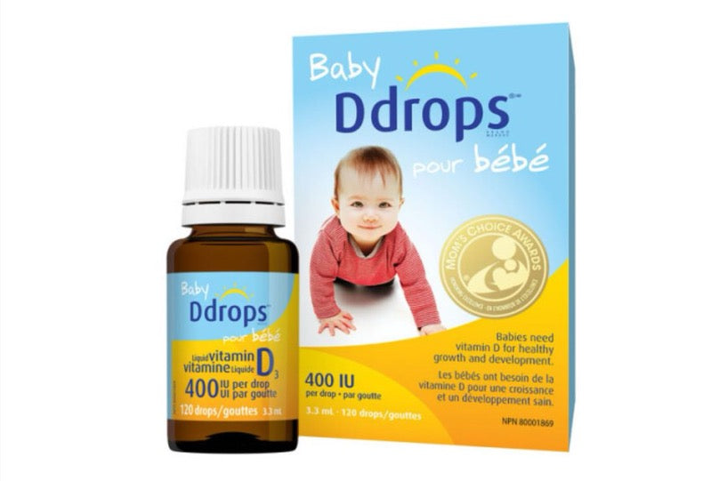 Vitamins & Supplements / Ddrops Baby Vitamin D 400IU Drops 3.3 ml