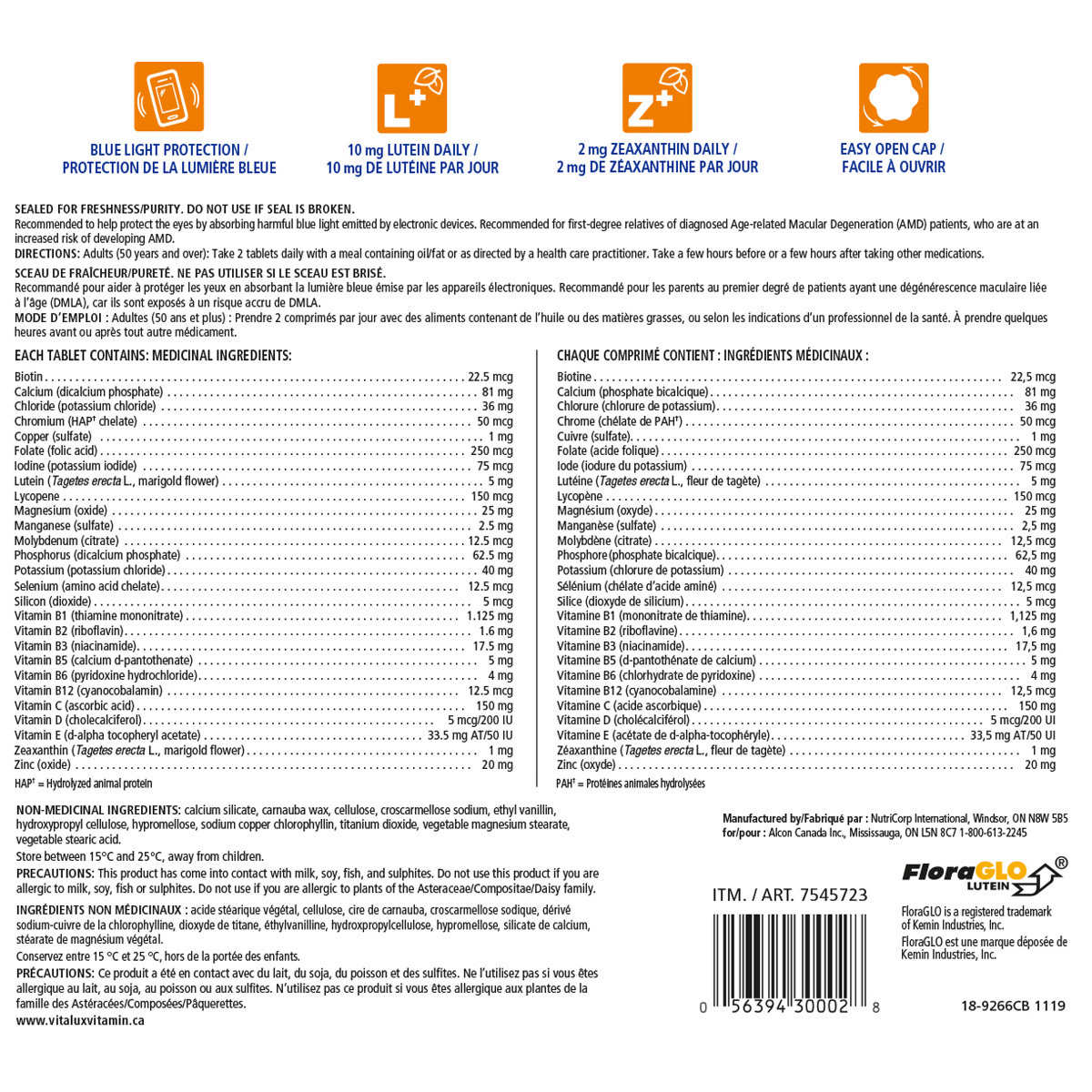 Vitalux Healthy Eyes Ocular Multivitamin - 180 + 20 Coated Tablets