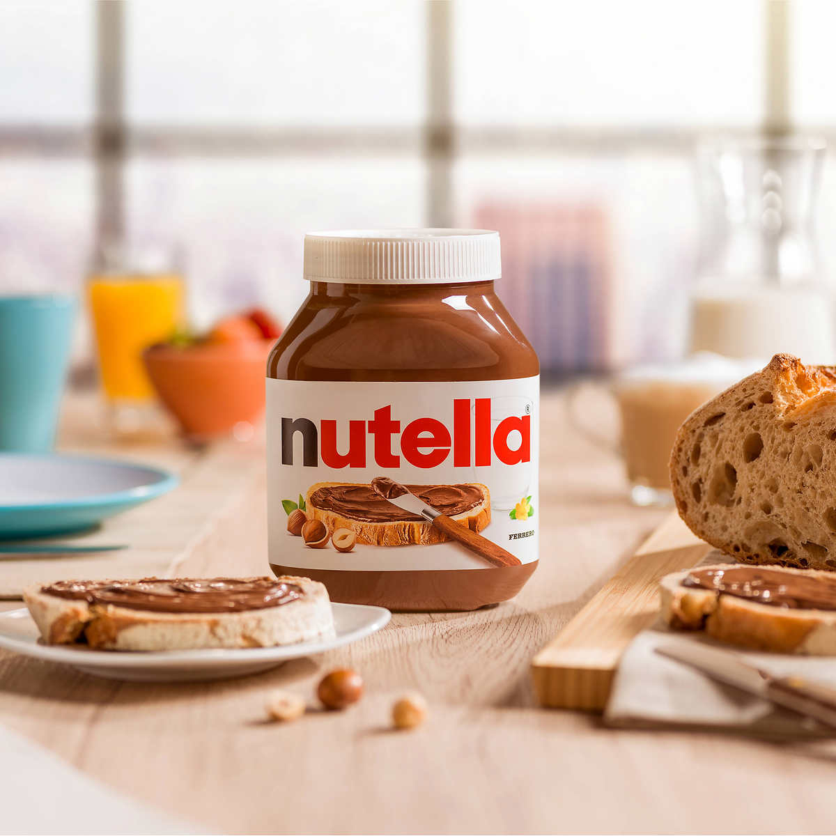 Nutella Hazelnut Chocolate Spread, 2 × 1 kg