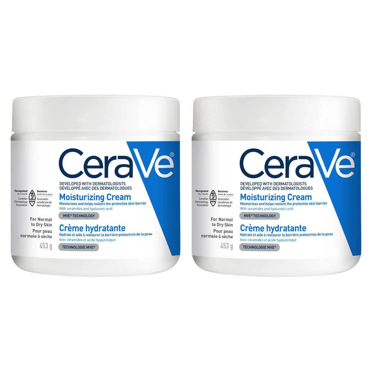 CeraVe Moisturizing Cream, 2 x 453 g