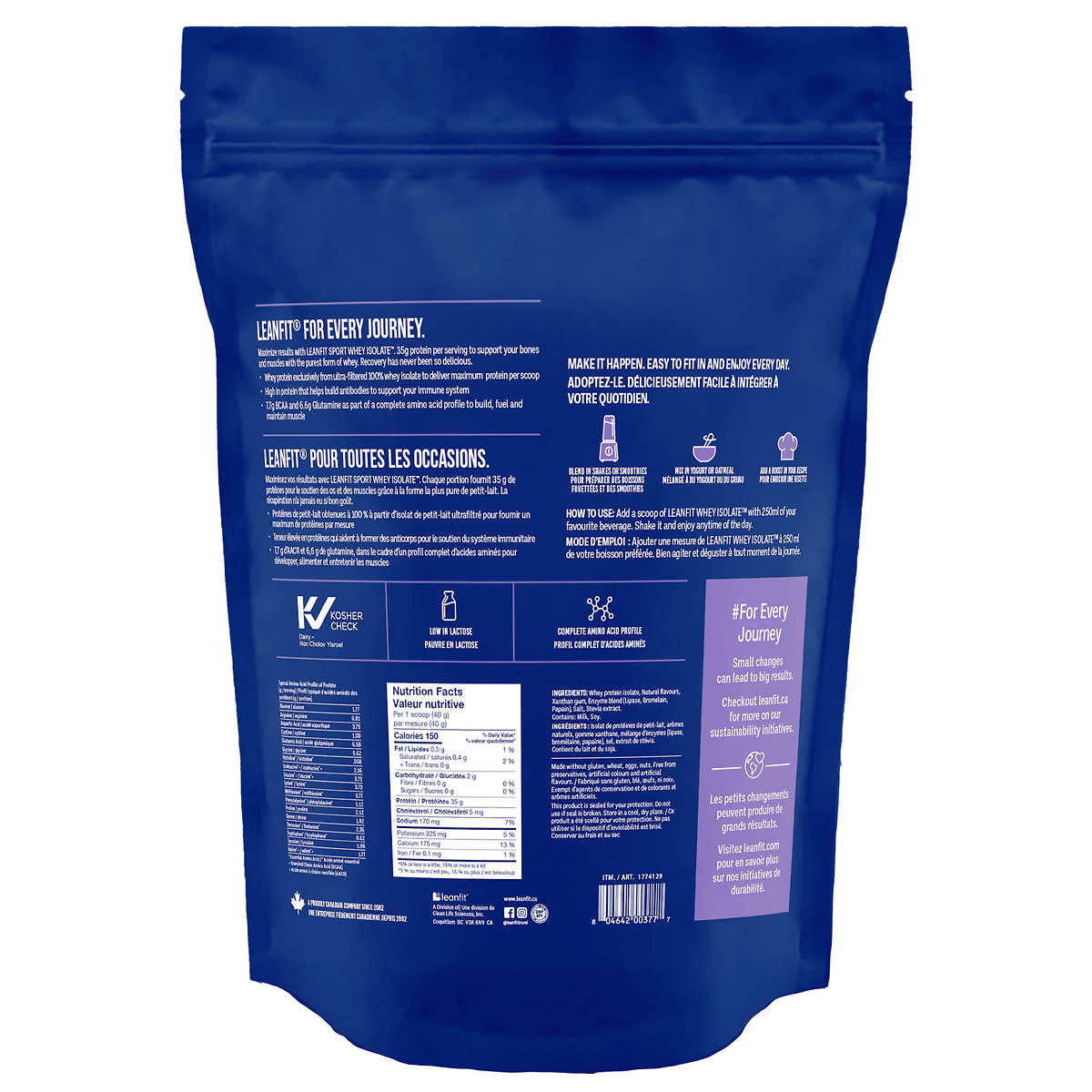 LEANFIT Sport Whey Isolate, Vanilla