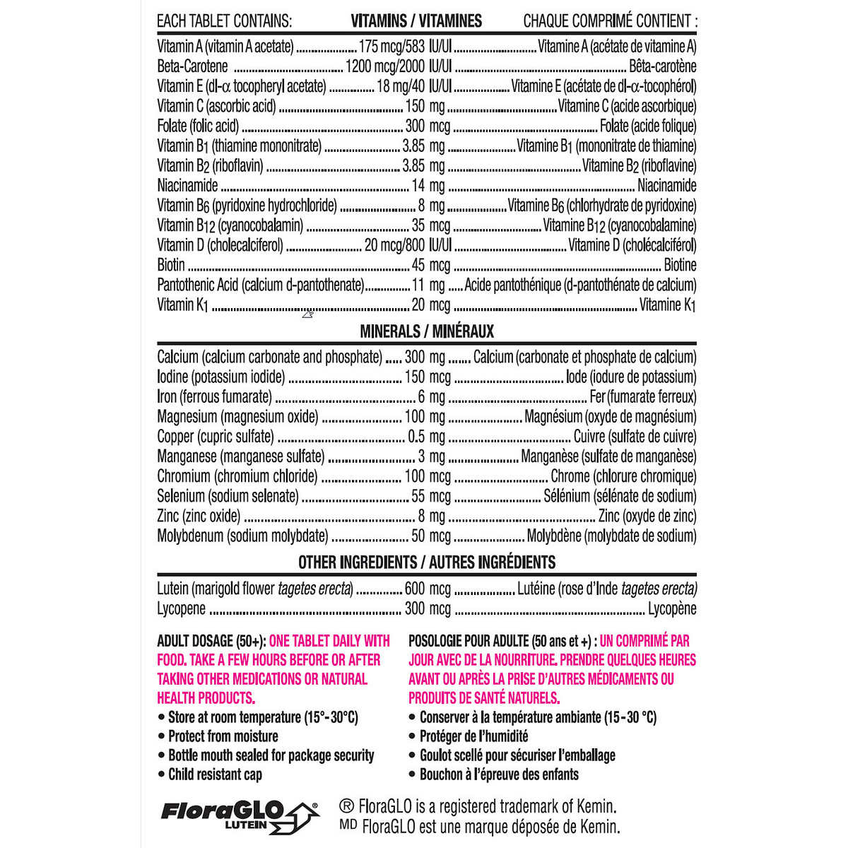 Centrum Complete Multivitamin and Mineral Supplement for Women 50+, 250 Tablets