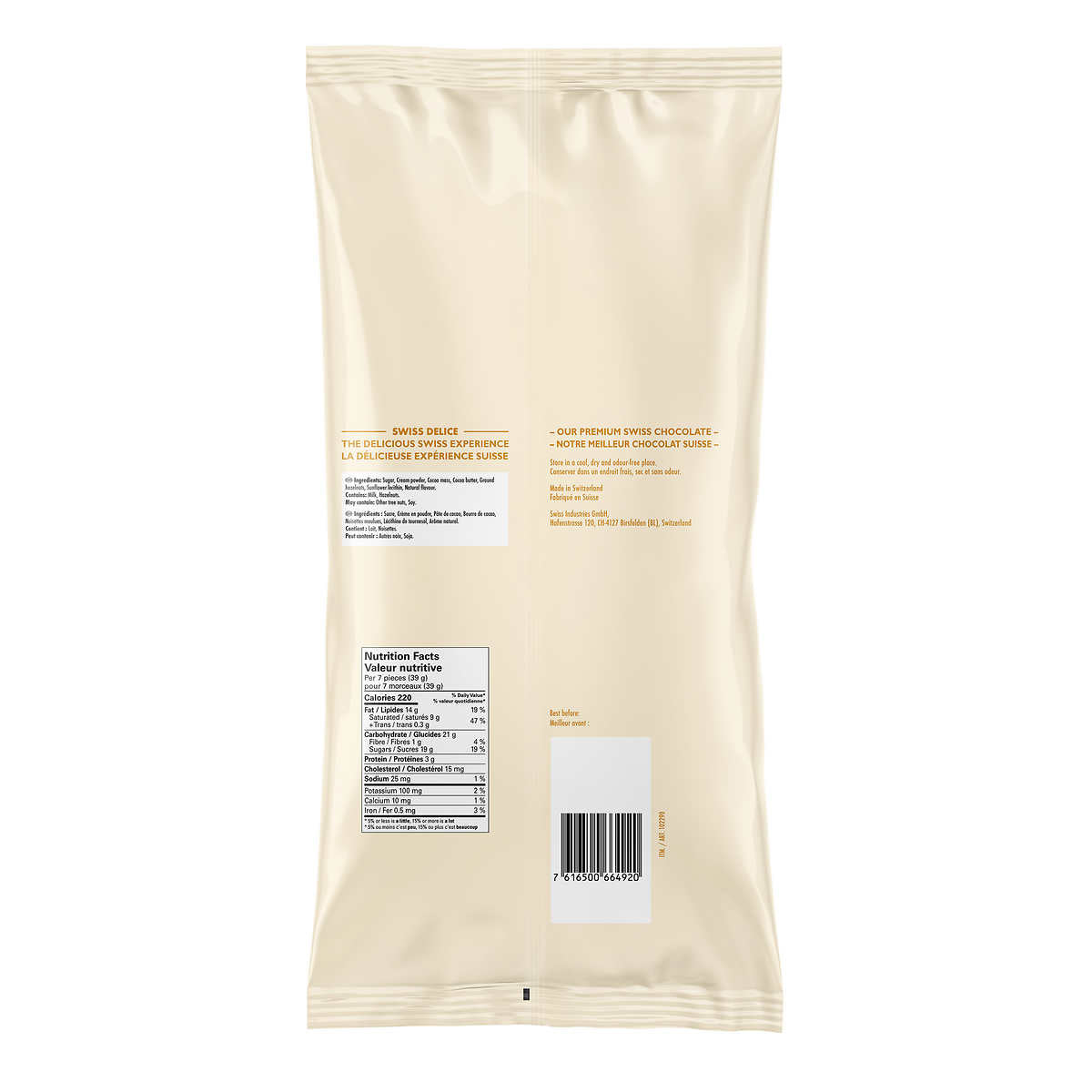Swiss Delice, Milk Chocolates, 1.5 kg