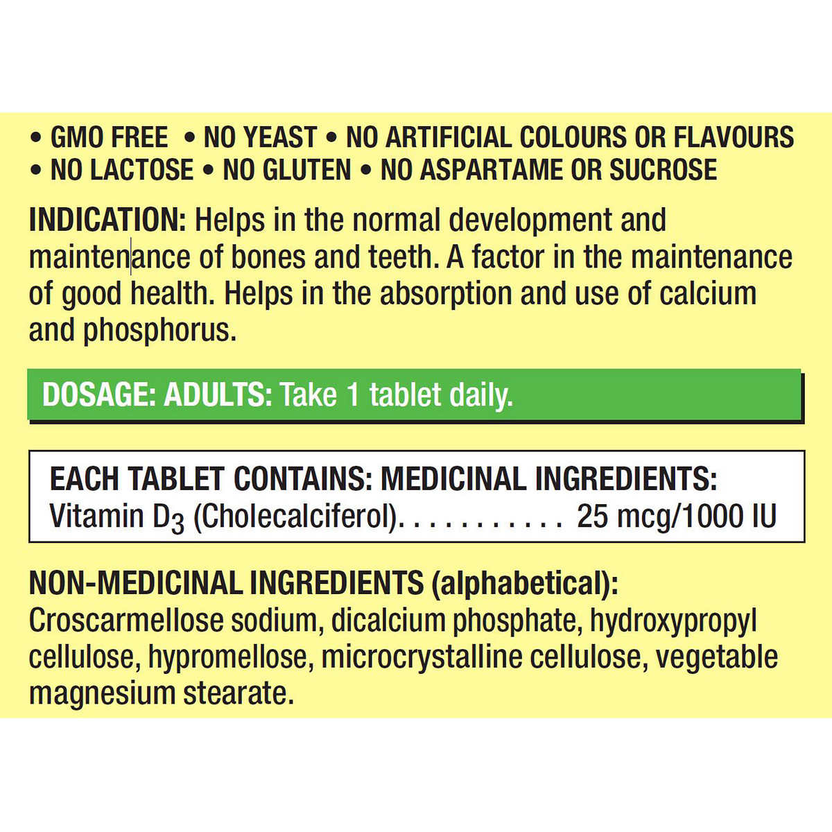 Kirkland Signature Vitamin D3 1,000 IU, 2 x 360 Tablets
