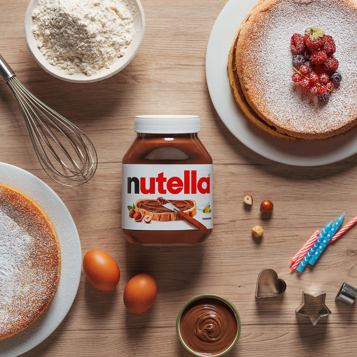 Nutella Hazelnut Chocolate Spread, 2 × 1 kg