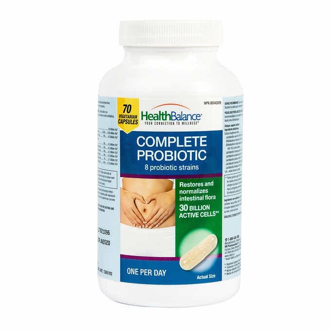 Probiotique complet Health Balance - 8 souches - 70 gélules 