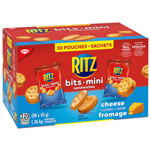 Mini Ritz Bits Sandwiches, Cheese Flavoured, 42 g, 30-count