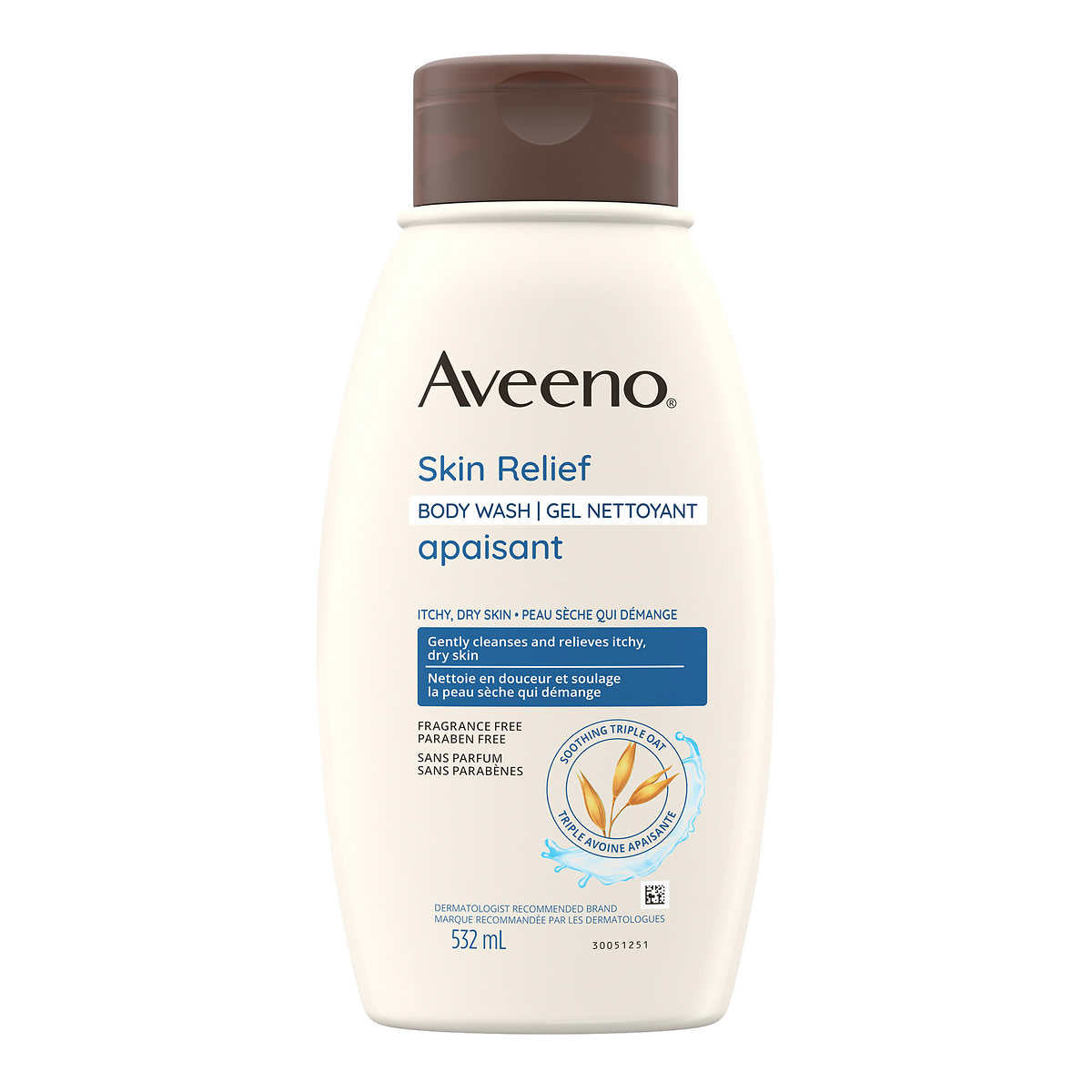 Nettoyant pour le corps Aveeno Skin Relief 532 ml, 3 unités 