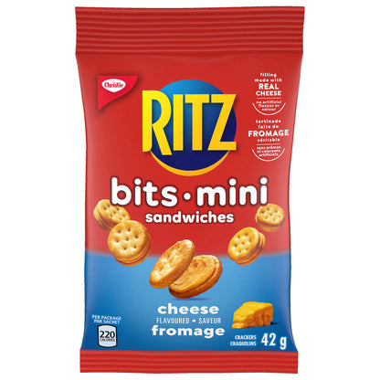 Mini Ritz Bits Sandwiches, Cheese Flavoured, 42 g, 30-count
