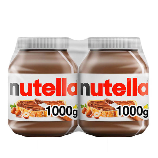 Tartinade au chocolat et aux noisettes Nutella, 2 × 1 kg