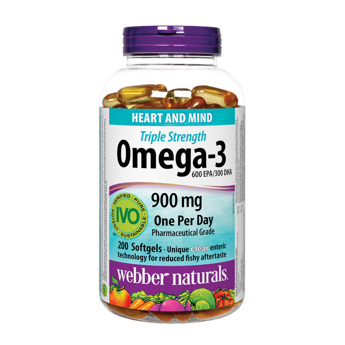 webber naturals Triple-strength Omega-3 Softgels, 200-count