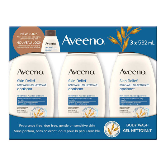 Aveeno Skin Relief Body Wash 532 mL, 3-count