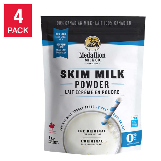 Medallion Milk Skim Milk Powder, 4 x 1 kg