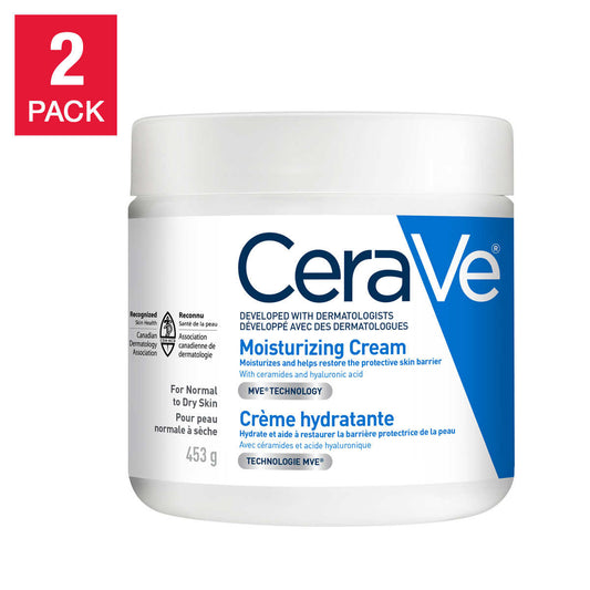 CeraVe Crème hydratante, 2 x 453 g 